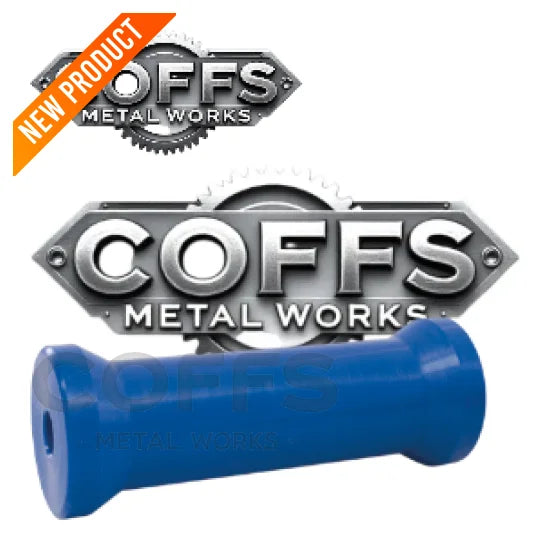 8″ Keel Roller BLUE – 17mm ID boat trailer roller
