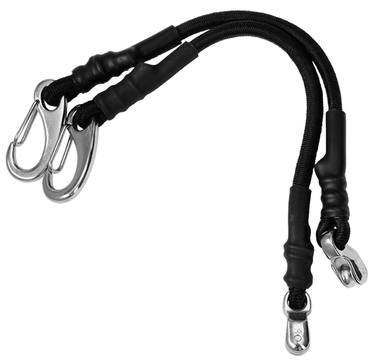 Viper X-Treme Outrigger Bungee Cords Inc S/S Pulleys And Clips Sold In Pairs | Coffs Metal Works