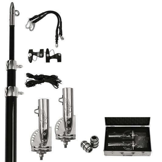 Viper Xtreme Outrigger Bases, 3 Stage Poles & Lines Bundle -Side Mount | Coffs Metal Works