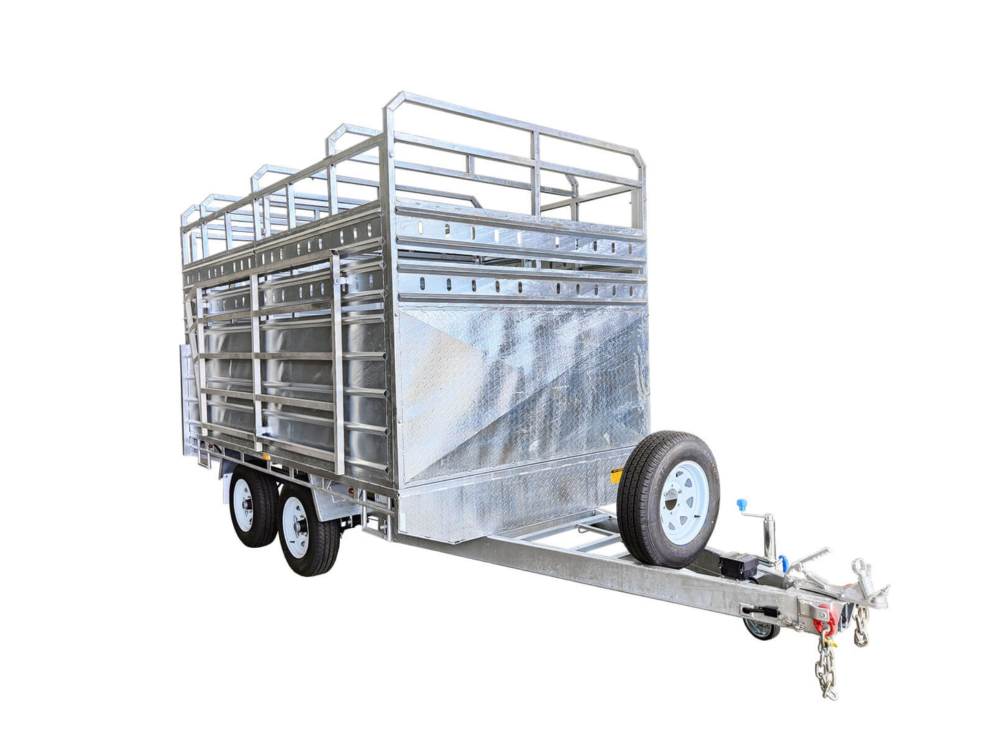 CCT 12×7 FLAT-TOP LIVESTOCK/CATTLE TRAILER FOR SALE ATM 3500KG WITH Side Rails & Ramps