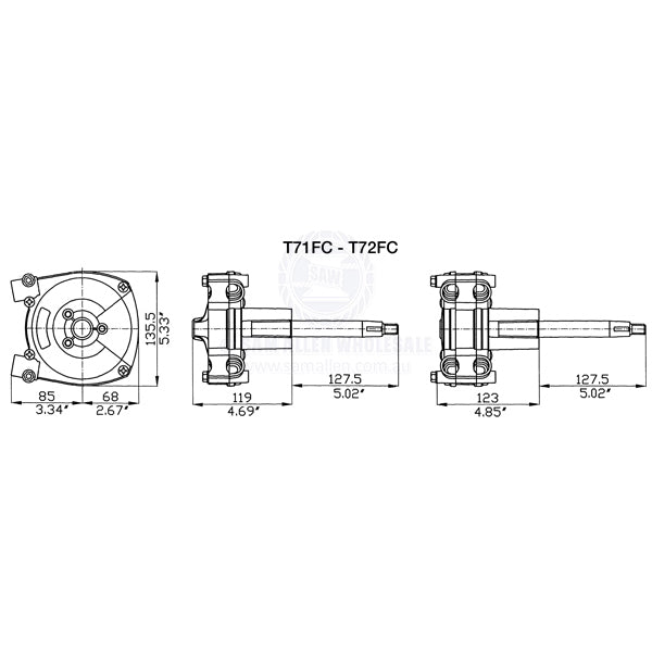 ULTRAFLEX MECHANICAL STEERING HELMS - PLANETARY GEAR - T71FC / T72FC