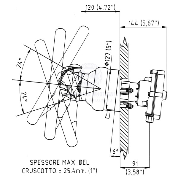 ULTRAFLEX MECHANICAL STEERING HELM WITH TILT - PLANETARY GEAR - T81FC & X52