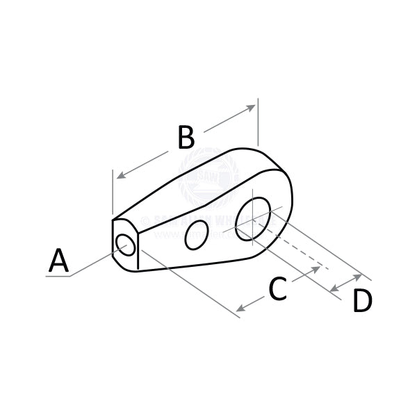 ENGINE CONTROL CABLE - ALLOY TERMINAL EYE