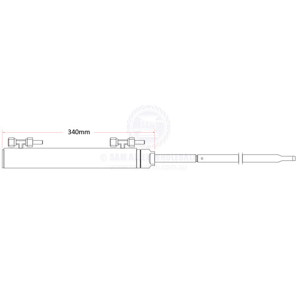 ULTRAFLEX HYDRAULIC OUTBOARD CYLINDER - STERNDRIVE UC132-OBS