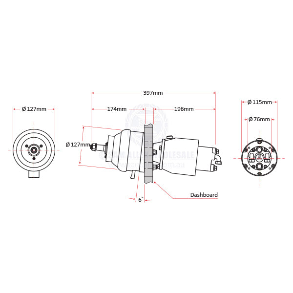 ULTRAFLEX HYDRAULIC HELM PUMPS - TILT MOUNT