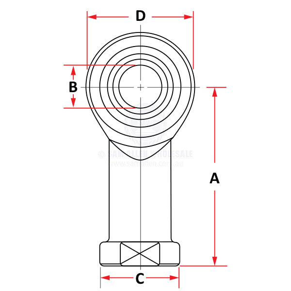 TIE BAR ROD ENDS - STAINLESS STEEL