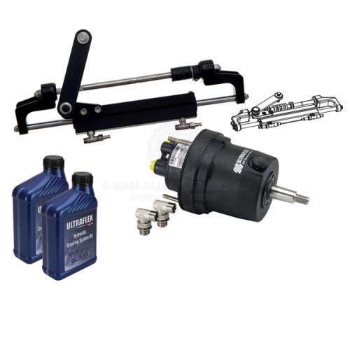 ULTRAFLEX HYDRAULIC STEERING HYTECH KIT WITHOUT HOSE - 175HP HYTECH - UC95-OBF Steering kit hydraulic Ultraflex Hytech