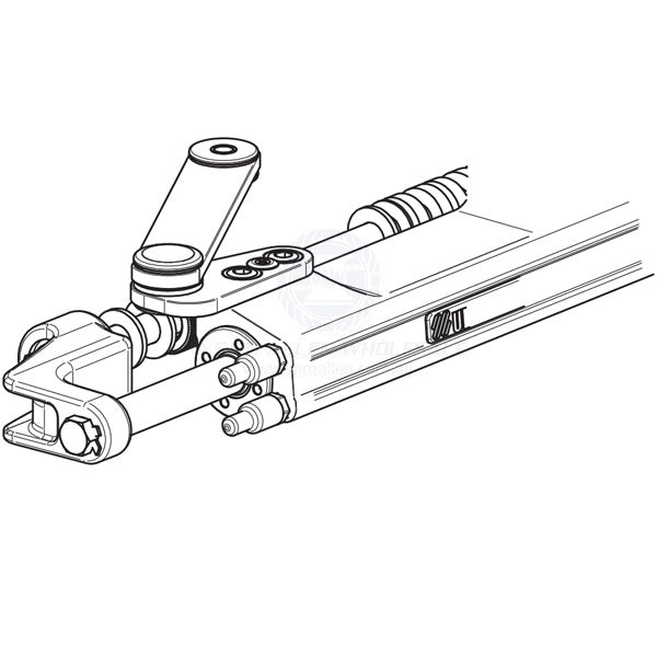 ULTRAFLEX HYDRAULIC OUTBOARD CYLINDER - FRONT MOUNT - SILVERSTEER UC130-SVS