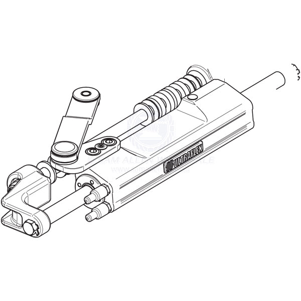 ULTRAFLEX HYDRAULIC OUTBOARD CYLINDER - FRONT MOUNT - SILVERSTEER UC130-SVS