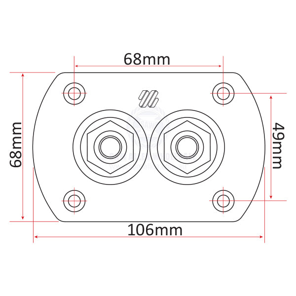 ULTRAFLEX HYDRAULIC HOSE BULKHEAD CONNECTION PANEL - R9