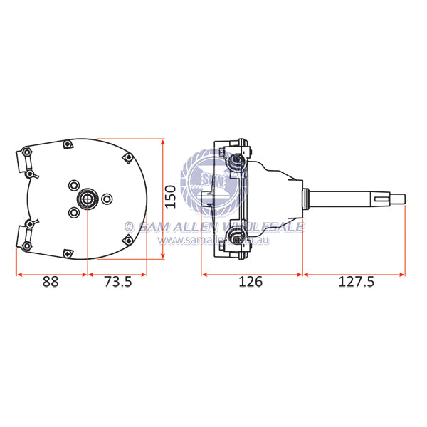 ULTRAFLEX MECHANICAL STEERING HELM - HIGH PERFORMANCE PLANETARY GEAR - T91