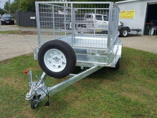 8 x 5 ft Premium Heavy Duty 400mm High Box Trailer ATM 1400kg