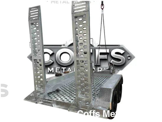 8x6 mini plant trailer 3500kg Galvanised plant trailer