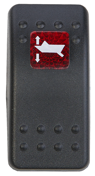 Trim Tabs Indicator Led Switch Cover For Switch 90018/ 90019/ 90020/ 90021 | Coffs Metal Works
