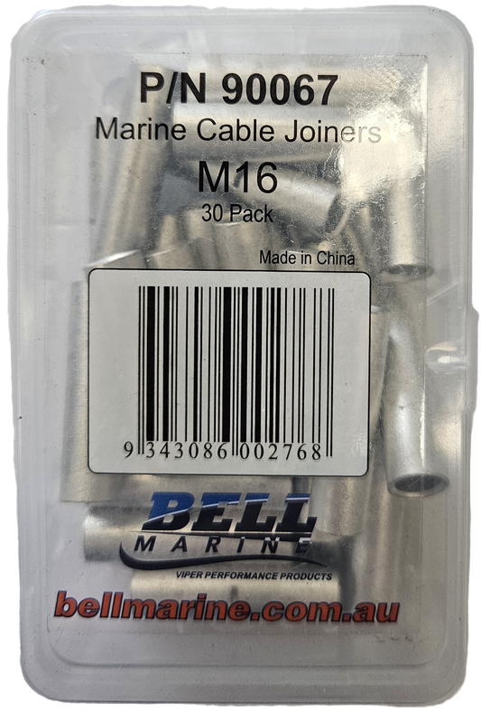 Cable Joiners M16 Tinned Copper - 30 Pack | Coffs Metal Works