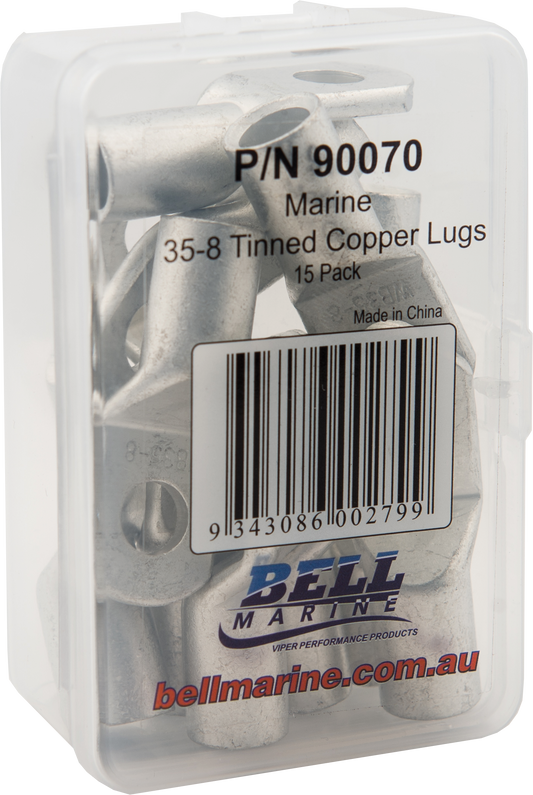 Viper Pro Series Tinned Copper Lugs 35-8mm - 15 Pack | Coffs Metal Works