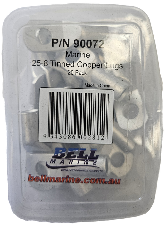 Viper Pro Series Tinned Copper Lug 25-8mm - 20 Pack | Coffs Metal Works