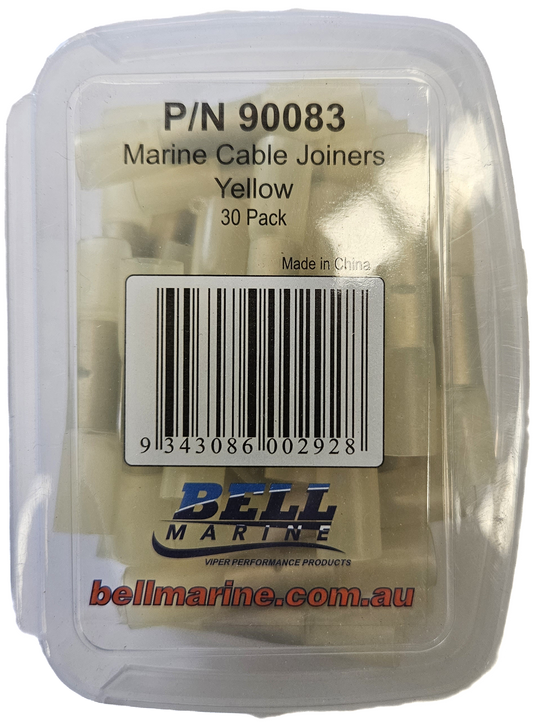 Viper Pro Series Marine Glue Lined Cable Joiner Yellow - 6-8mm - 30 Pack | Coffs Metal Works