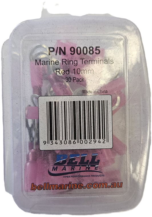 Viper Pro Series Marine Glue Lined Ring Terminal Red - 10mm - 30 Pack | Coffs Metal Works