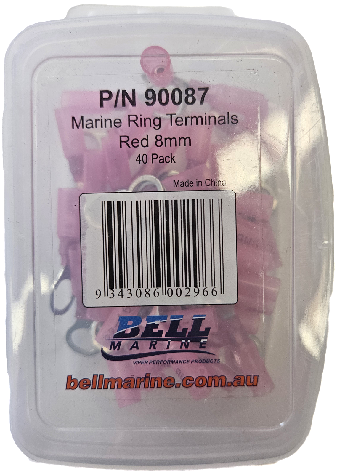 Viper Pro Series Marine Glue Lined Ring Terminal Red - 8mm - 40 Pack | Coffs Metal Works
