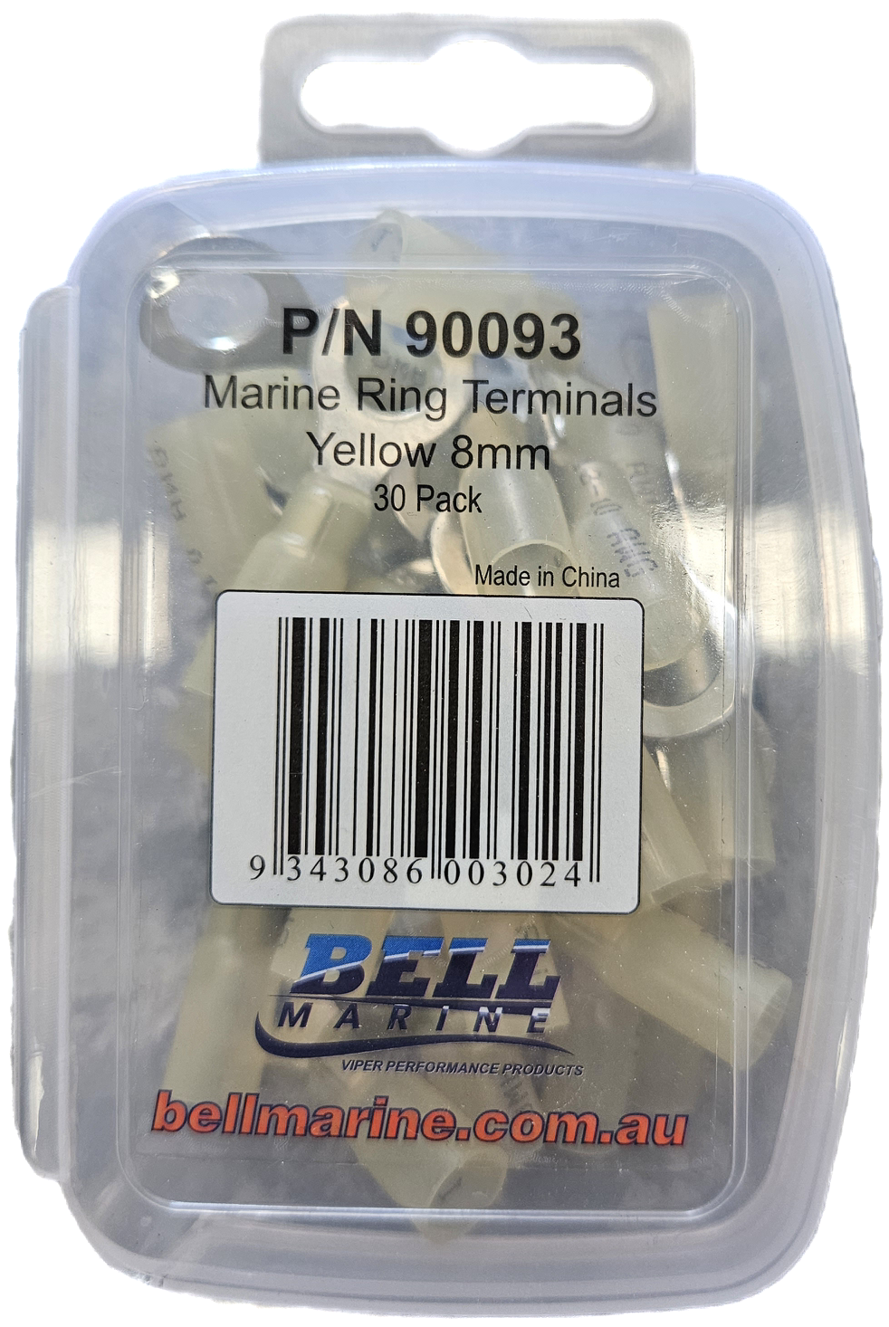 Viper Pro Series Marine Glue Lined Ring Terminal Yellow - 8mm - 30 Pack | Coffs Metal Works