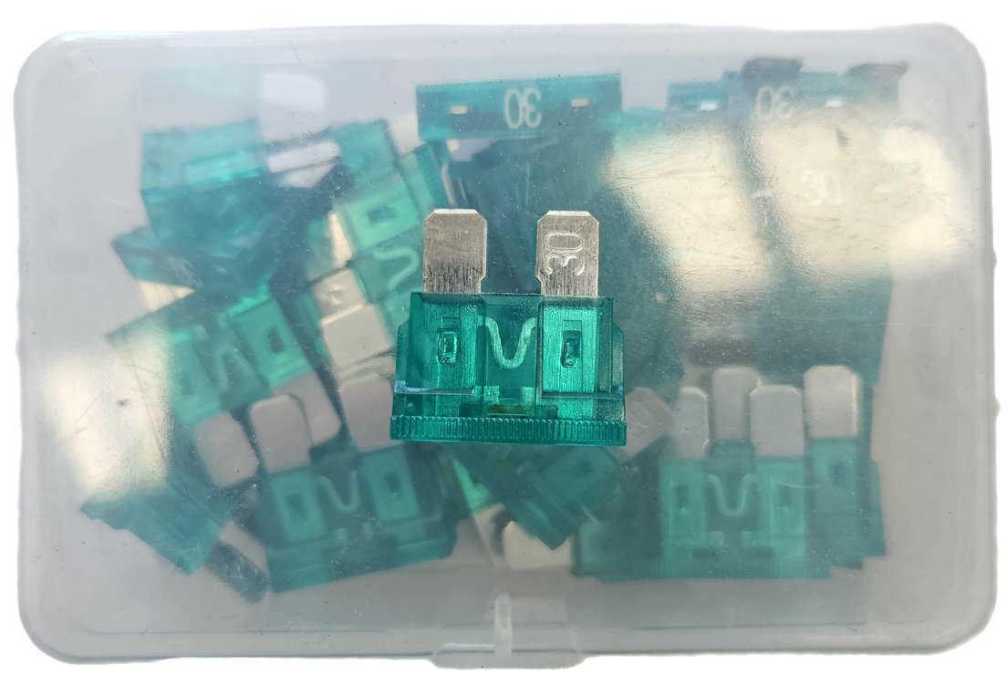 Viper Pro Series 30A Blade Led Fuse Green - 30 Pack | Coffs Metal Works