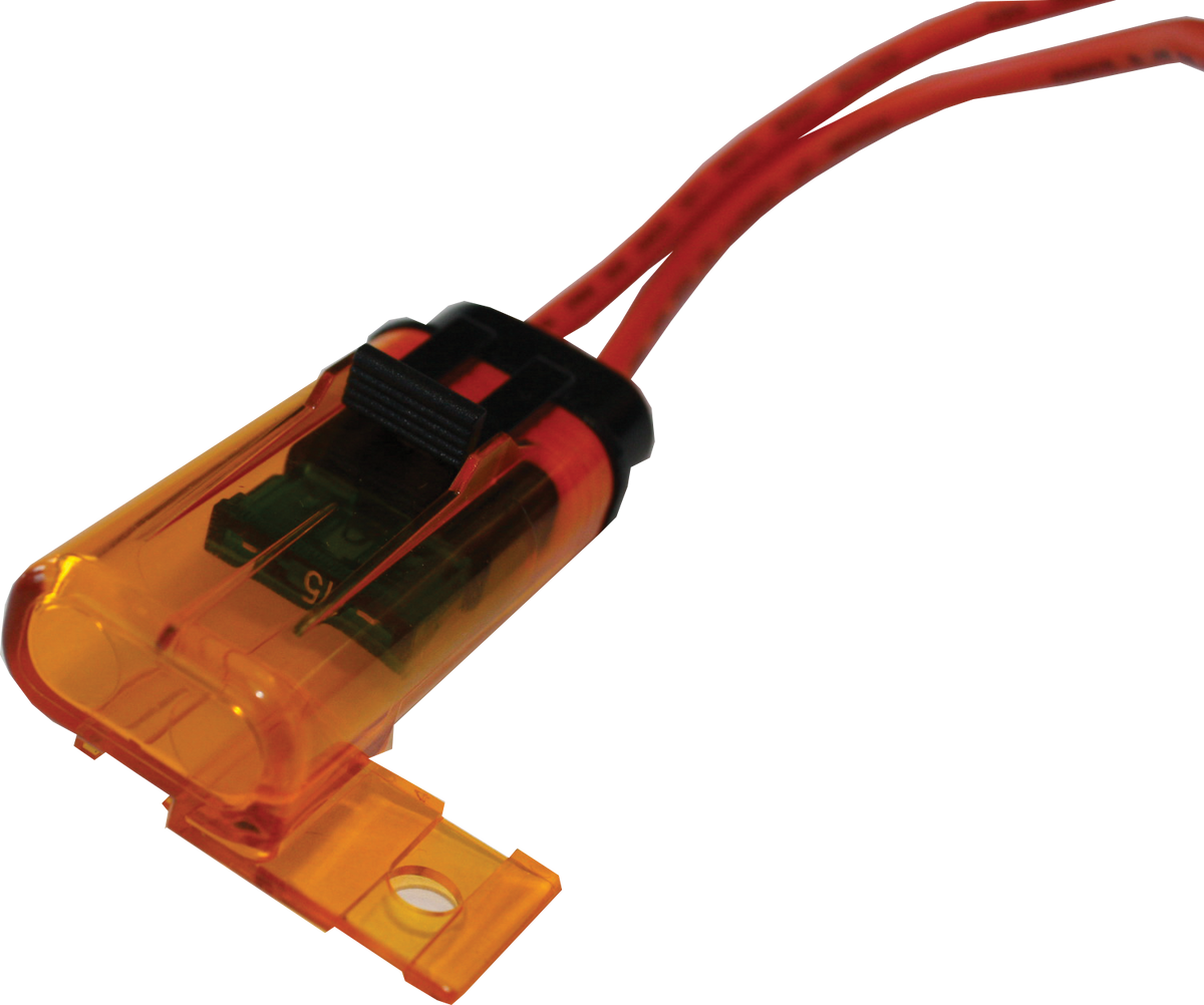 Waterproof Ip67 Orange Transparent Universal Fuse Holder- 30 Amp | Coffs Metal Works
