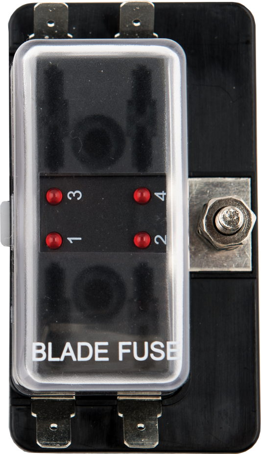 Viper Pro Series 4 Gang Blade Fuse Holder For Marine Use | Coffs Metal Works