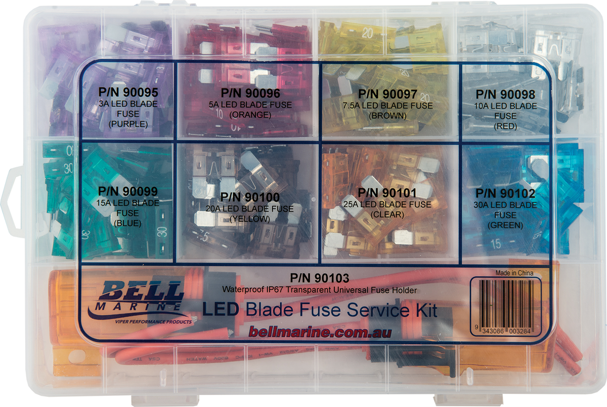 Viper Pro Series Led Indicator Blade Fuse Service Kit - 242 Pieces | Coffs Metal Works