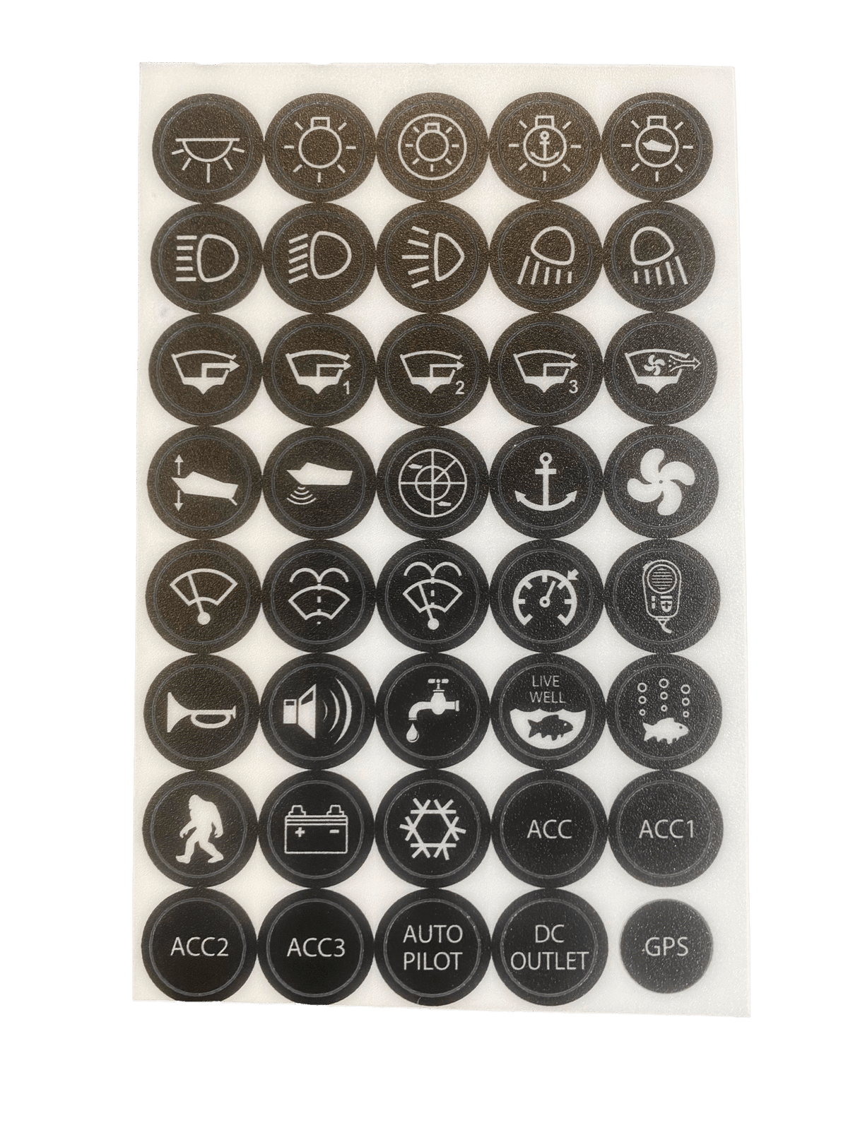 Viper Elite Series 20 amp Switch Label Kit | Coffs Metal Works