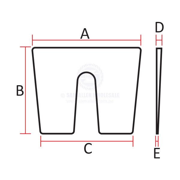 TRANSOM PADS - TILTED