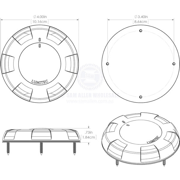 LUMITEC AURORA LED DOME LIGHT