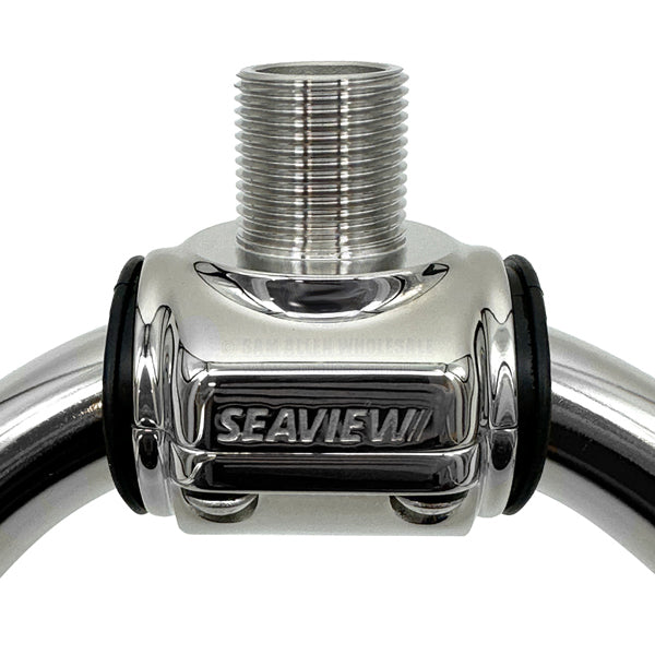 SEAVIEW ANTENNA RAIL CLAMP - STAINLESS STEEL