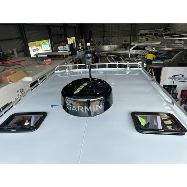 SEAVIEW AFT LEANING RADAR TOWER - FOLD DOWN LIGHT BAR WITH SIONYX MOUNT