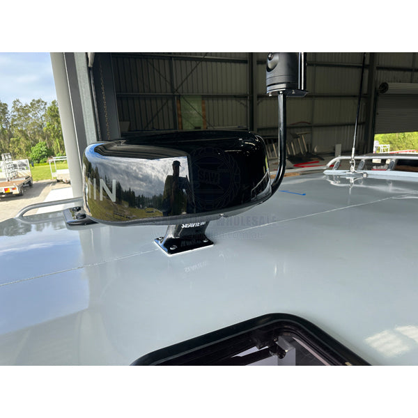 SEAVIEW AFT LEANING RADAR TOWER - FOLD DOWN LIGHT BAR WITH SIONYX MOUNT