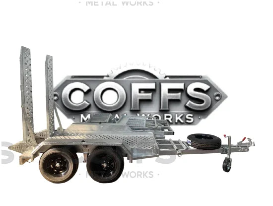 9x5 mini plant trailer 3500kg Galvanised plant trailer