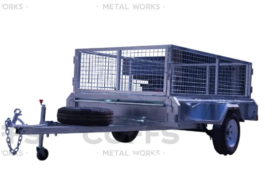 9x5 single axle 1500kg ATM Galvanised box trailer