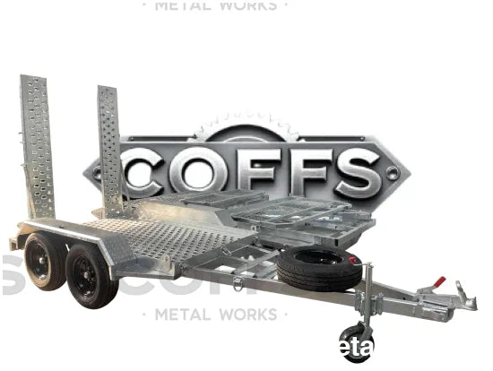 9x6 plant/excavator trailer 3500kg Galvanised plant trailer