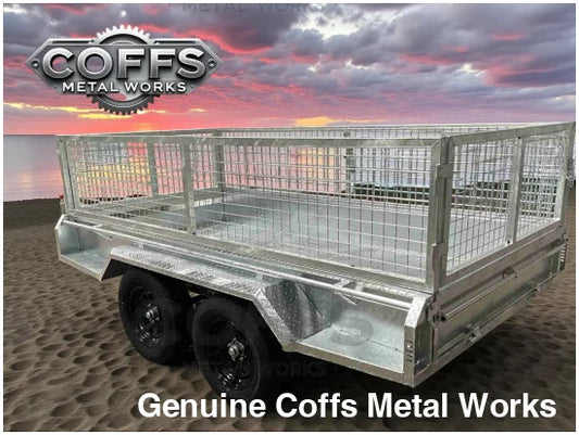 9x6 tandem axle 2000kg ATM Galvanised box trailer