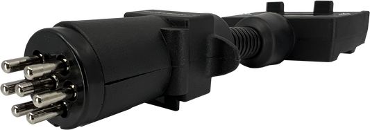 Trailer Adaptor - Flat 7 Pin Plug to Small Round 7 Pin Socket