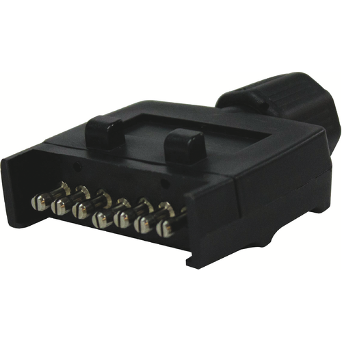 Trailer Plug - Flat 7 Pin connector for reliable towing and lighting system compatibility.