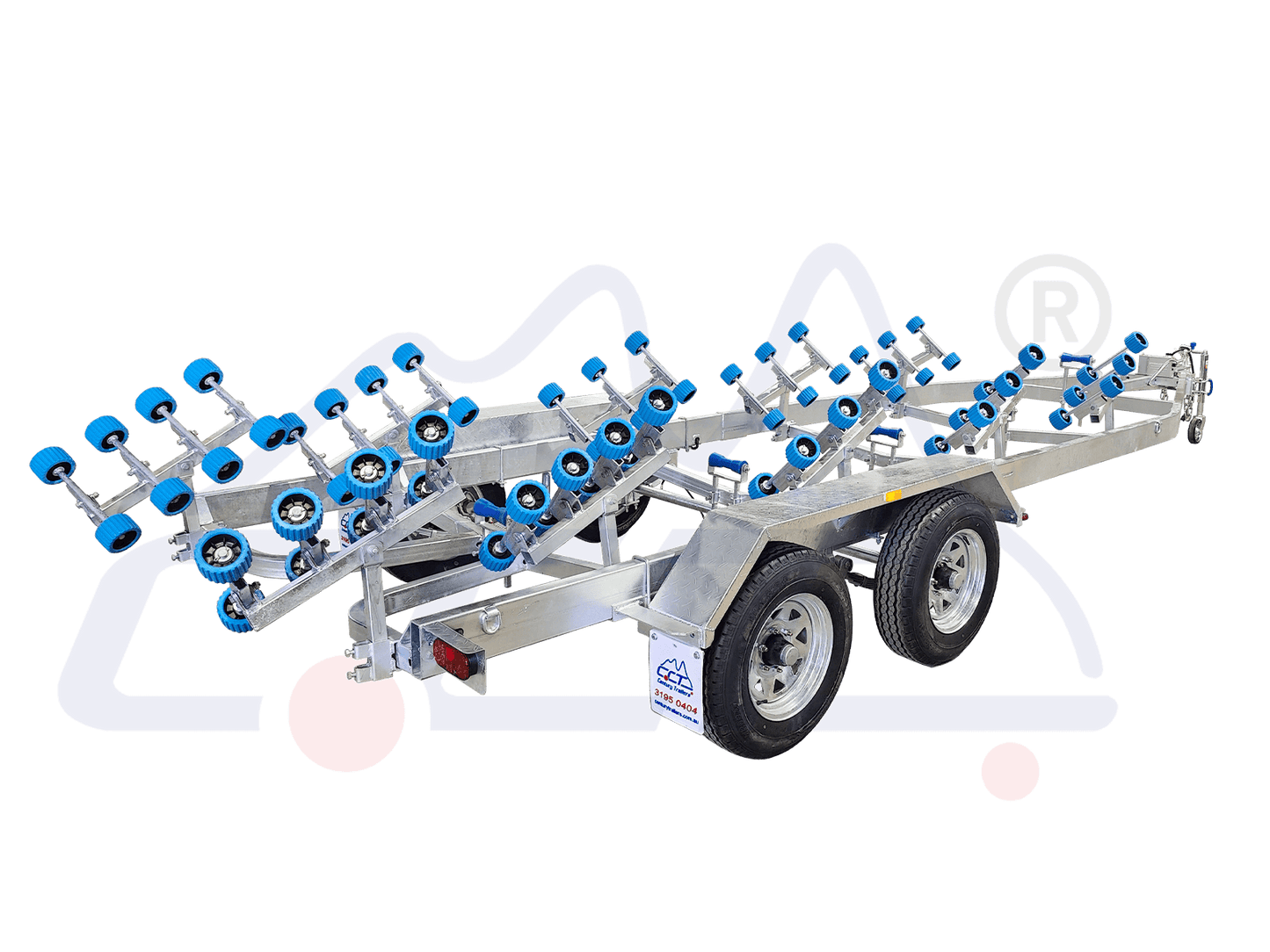 7.0M Tandem Galvanised Boat Trailer 3500kg ATM