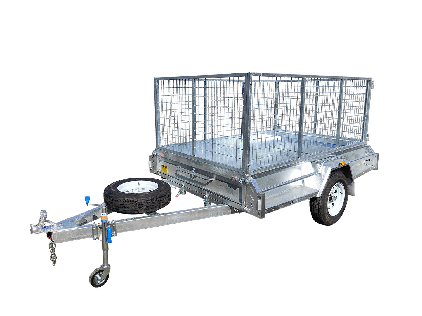 7×5 Premium HD Box Trailer For Sale ATM-750KG With Jockey Wheel 100mmX50mm Drawbar