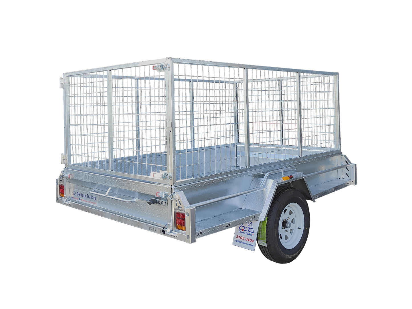 7×5 Premium HD Box Trailer For Sale ATM-750KG With Jockey Wheel 100mmX50mm Drawbar