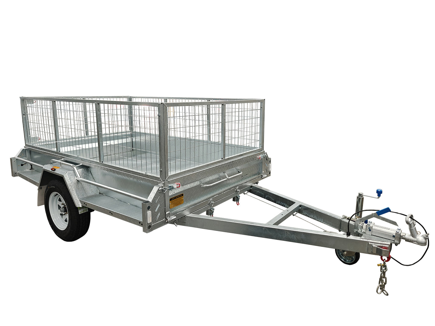 8×5 Premium HD Braked Box Trailer For Sale ATM 1400KG With Jockey Wheel/ 100mmX50mm Drawbar