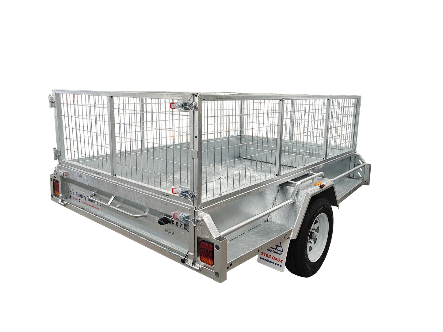 8×5 Premium HD Braked Box Trailer For Sale ATM 1400KG With Jockey Wheel/ 100mmX50mm Drawbar