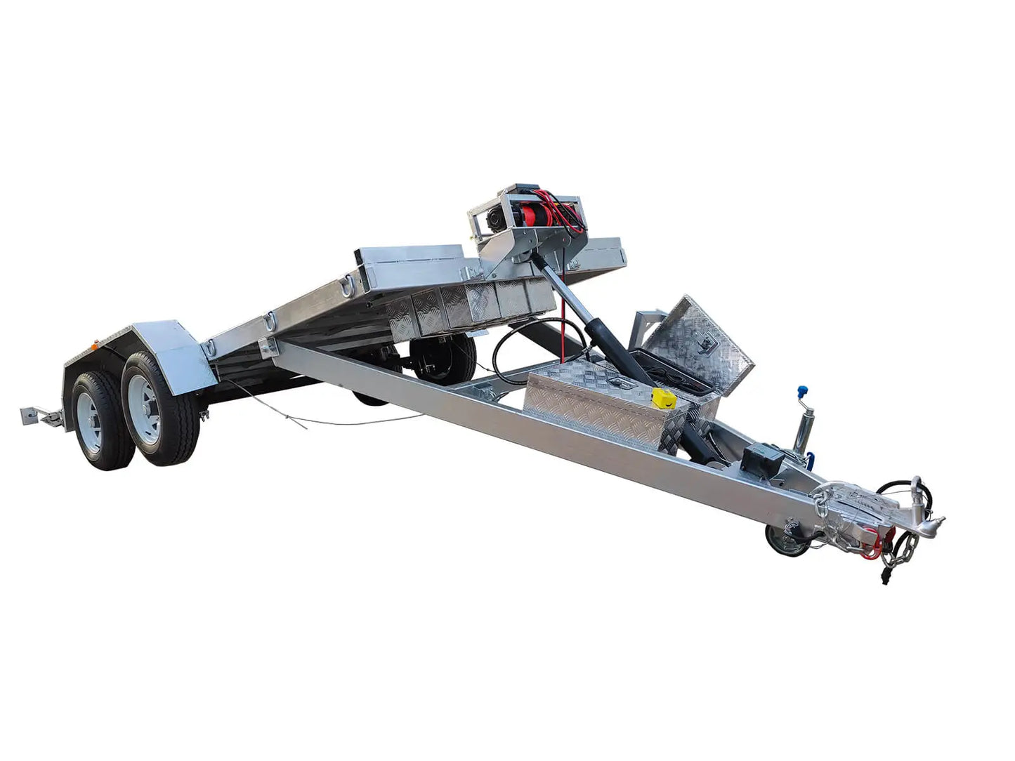 Hydraulic Tipper Car Trailer For Sale Deck size 16.4×6.6ft (5X2m) 3500KG/4500KG