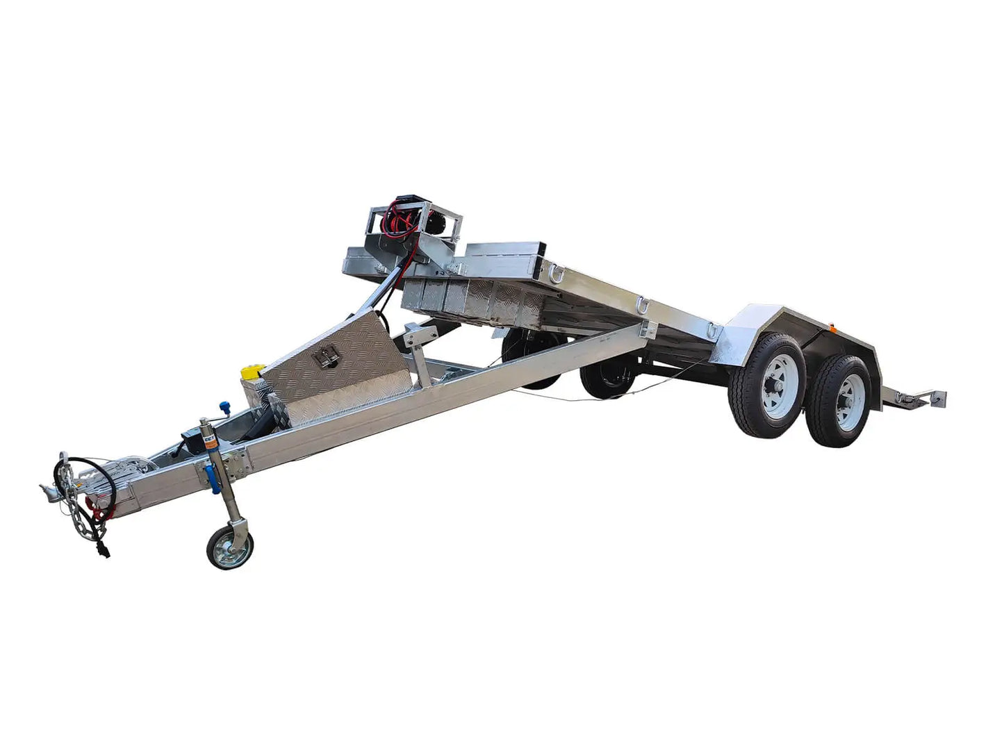 Hydraulic Tipper Car Trailer For Sale Deck size 16.4×6.6ft (5X2m) 3500KG/4500KG