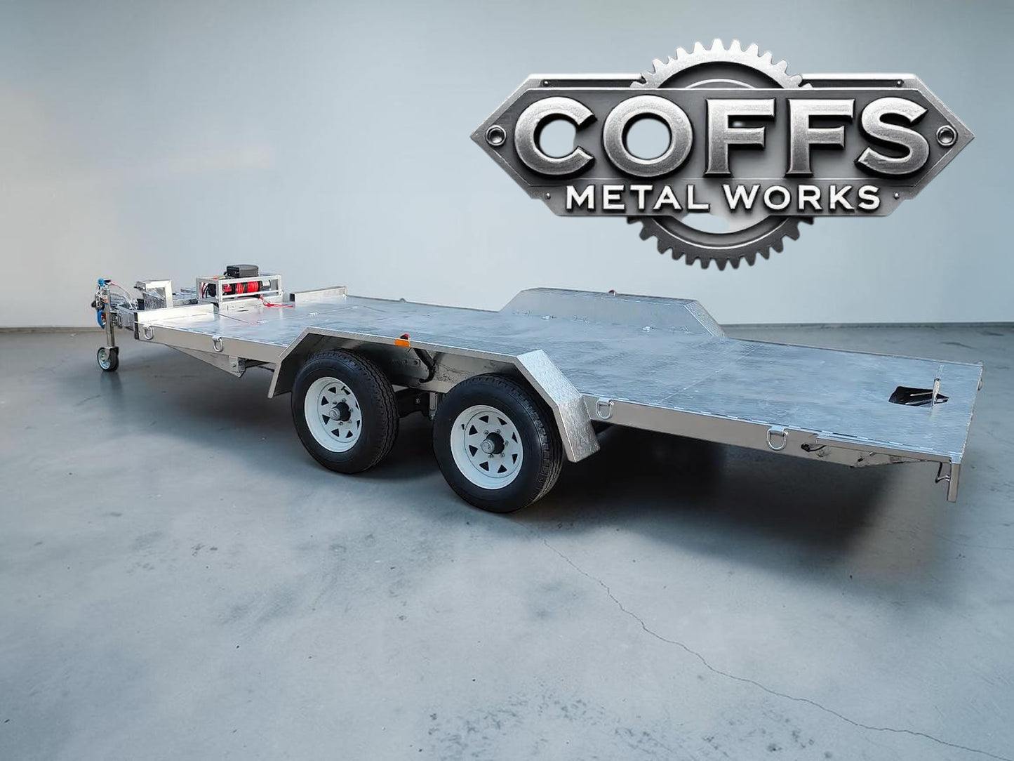 Hydraulic Tipper Car Trailer For Sale Deck size 16.4×6.6ft (5X2m) 3500KG/4500KG