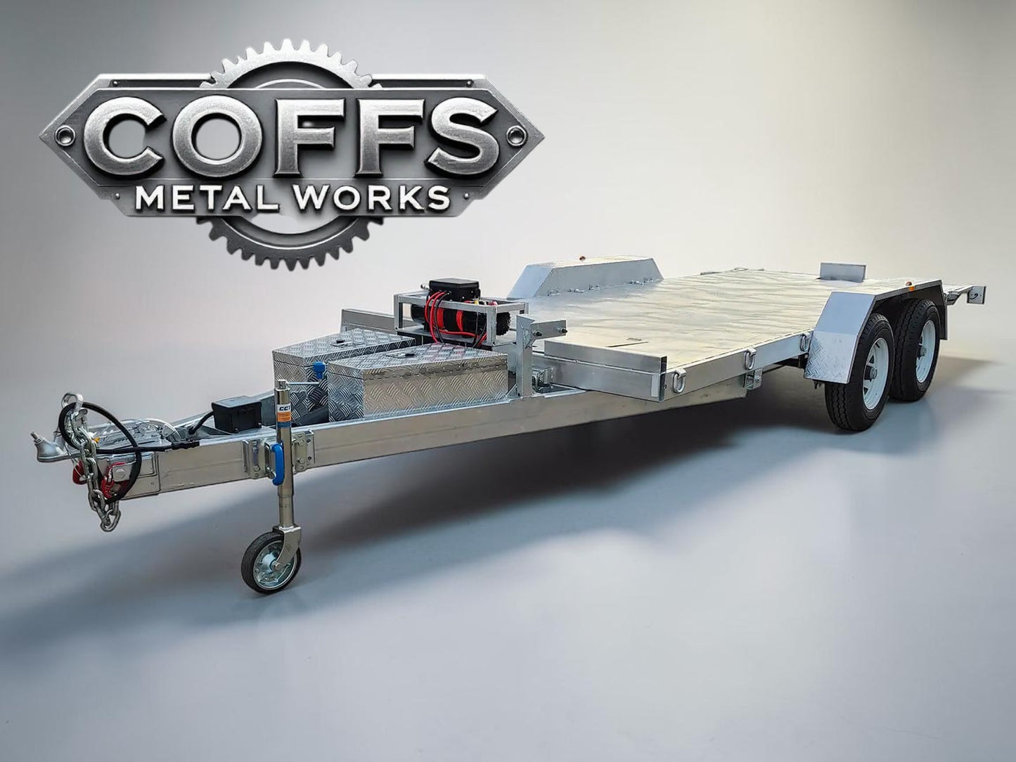 Hydraulic Tipper Car Trailer For Sale Deck size 16.4×6.6ft (5X2m) 3500KG/4500KG
